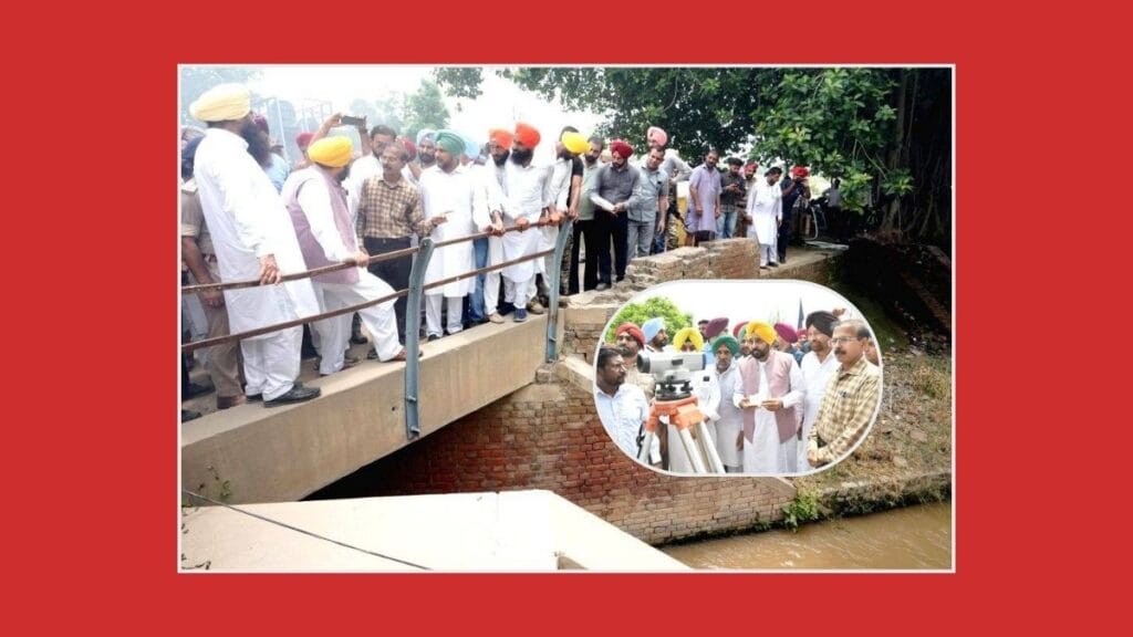 Aerial view of the construction of Malwa Canal in Punjab, signifying a major step forward for agricultural irrigation.