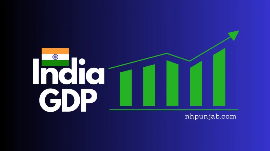 India gdp growth: a decade of economic resilience Graph showing india gdp growth trend with the indian flag, symbolizing economic progress and resilience.