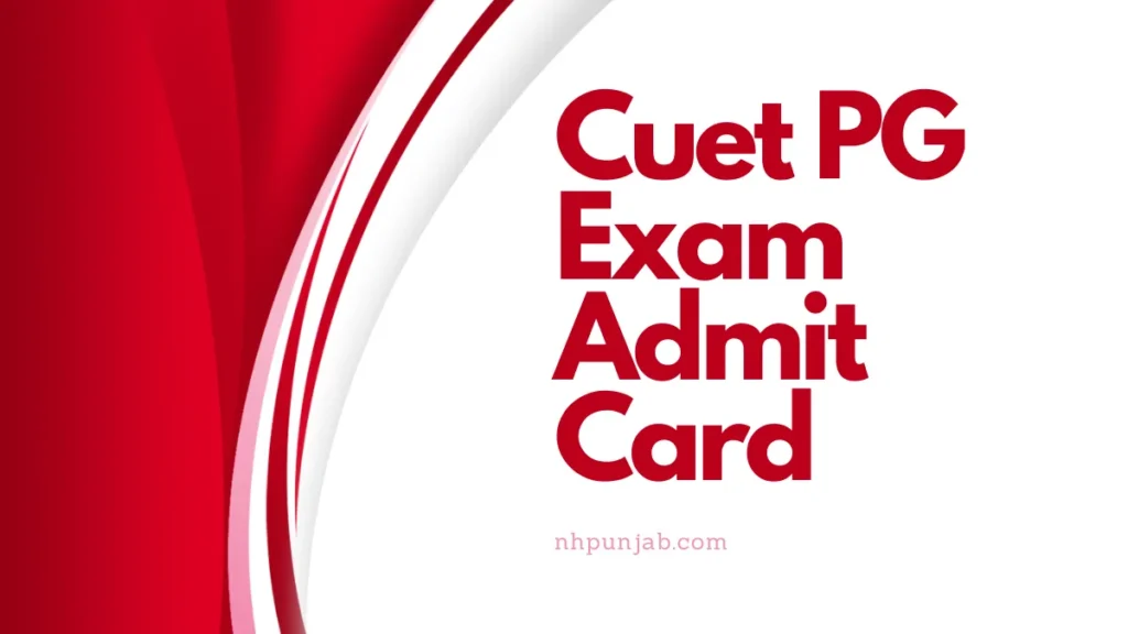 Cuet pg exam admit card 2 Cuet pg exam admit card