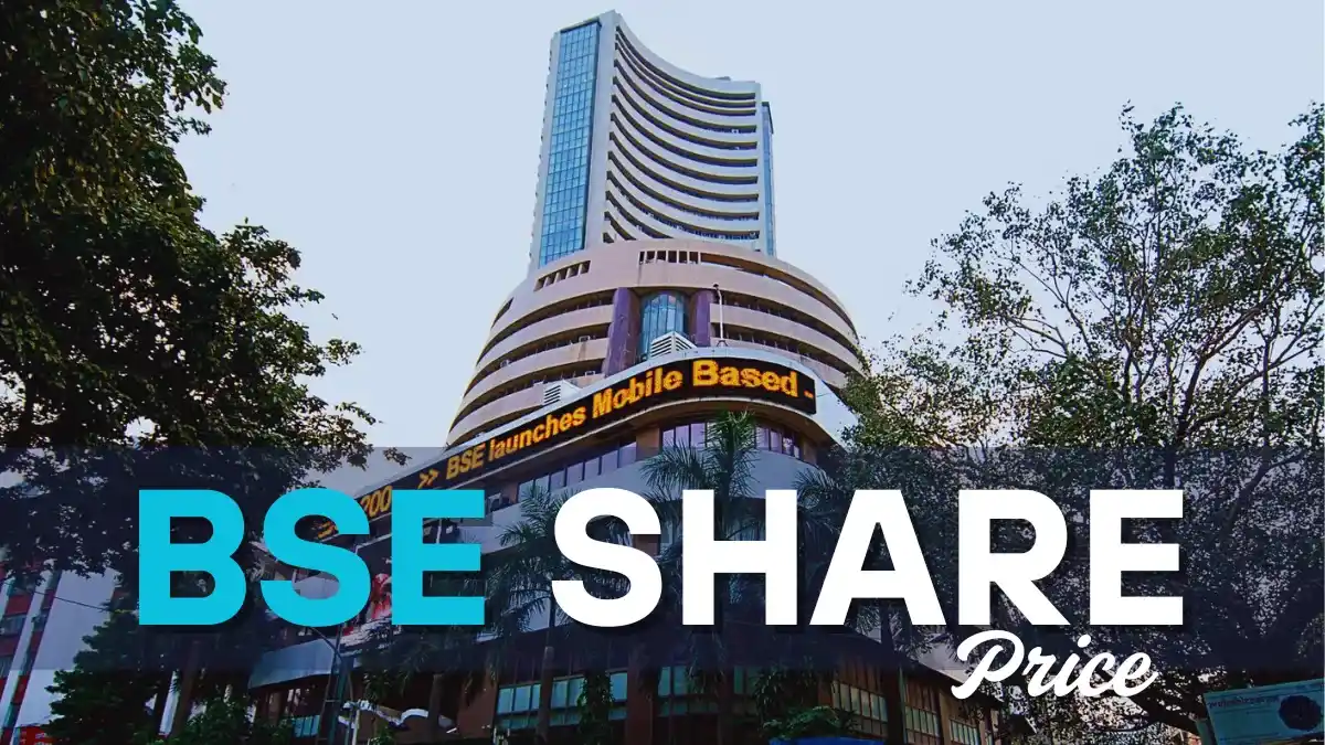 Stock market graphs and financial indicators illustrating BSE’s share price surge after strong Q4 results.