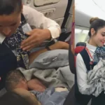 Baby Born Mid Flight citizenship 3 countries & lifetime free Flights