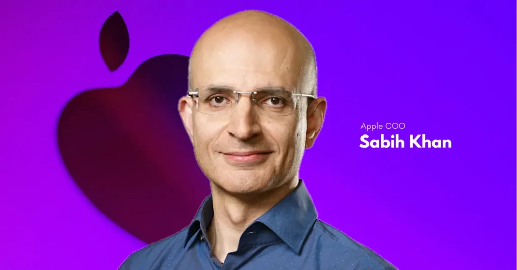 Sabih Khan - From Engineering Graduate to Apple's COO Sabih Khan, Apple's Chief Operating Officer, a man of Indian origin with a background in Mechanical Engineering and Economics, symbolizing his journey from an engineering graduate to a top executive at Apple, known for his work in supply chain and operations.